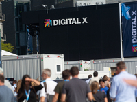 General view of Media Park on the opening day of Deutsche Telekom's Digital X event in Cologne, Germany, on September 18, 2024. (