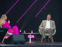 Dirk Nowitzki, a basketball player, is seen on the opening day of Deutsche Telekom's Digital X event at Media Park in Cologne, Germany, on S...