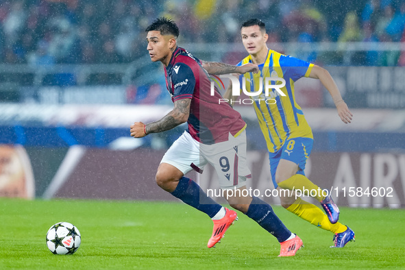 Santiago Castro of Bologna FC during the UEFA Champions League 2024/25 League Phase MD1 match between Bologna FC and FC Shakhtar Donetsk at...