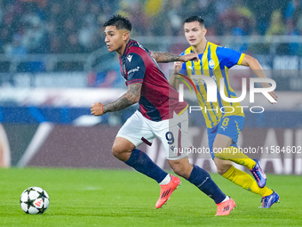 Santiago Castro of Bologna FC during the UEFA Champions League 2024/25 League Phase MD1 match between Bologna FC and FC Shakhtar Donetsk at...