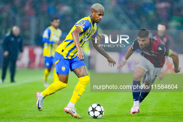 Pedrinho of FC Shakhtar Donetsk during the UEFA Champions League 2024/25 League Phase MD1 match between Bologna FC and FC Shakhtar Donetsk a...