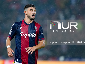 Riccardo Orsolini of Bologna FC looks on during the UEFA Champions League 2024/25 League Phase MD1 match between Bologna FC and FC Shakhtar...