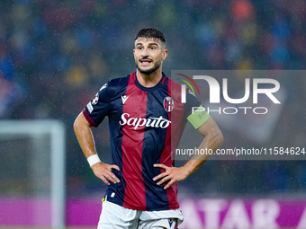 Riccardo Orsolini of Bologna FC looks on during the UEFA Champions League 2024/25 League Phase MD1 match between Bologna FC and FC Shakhtar...