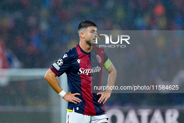 Riccardo Orsolini of Bologna FC looks on during the UEFA Champions League 2024/25 League Phase MD1 match between Bologna FC and FC Shakhtar...