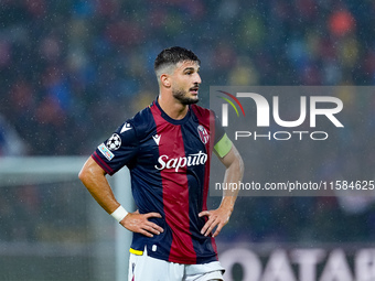 Riccardo Orsolini of Bologna FC looks on during the UEFA Champions League 2024/25 League Phase MD1 match between Bologna FC and FC Shakhtar...