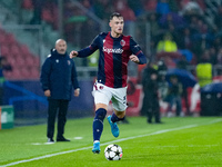 Sam Beukema of Bologna FC during the UEFA Champions League 2024/25 League Phase MD1 match between Bologna FC and FC Shakhtar Donetsk at Stad...