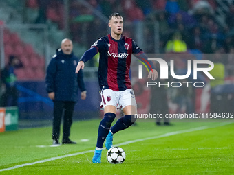 Sam Beukema of Bologna FC during the UEFA Champions League 2024/25 League Phase MD1 match between Bologna FC and FC Shakhtar Donetsk at Stad...