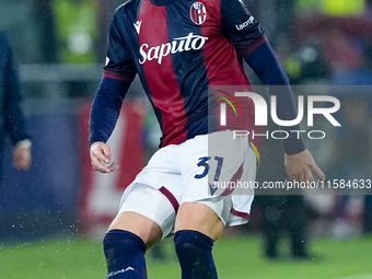 Sam Beukema of Bologna FC during the UEFA Champions League 2024/25 League Phase MD1 match between Bologna FC and FC Shakhtar Donetsk at Stad...