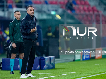 Marino Pusic head coach of FC Shakhtar Donetsk looks on during the UEFA Champions League 2024/25 League Phase MD1 match between Bologna FC a...