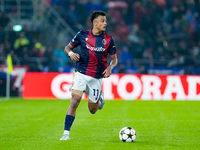 Dan Ndoye of Bologna FC during the UEFA Champions League 2024/25 League Phase MD1 match between Bologna FC and FC Shakhtar Donetsk at Stadio...