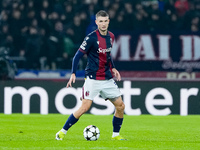 Stefan Posch of Bologna FC during the UEFA Champions League 2024/25 League Phase MD1 match between Bologna FC and FC Shakhtar Donetsk at Sta...