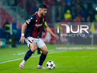 Riccardo Orsolini of Bologna FC during the UEFA Champions League 2024/25 League Phase MD1 match between Bologna FC and FC Shakhtar Donetsk a...