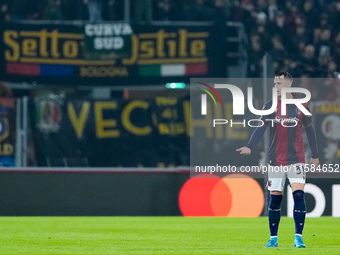 Sam Beukema of Bologna FC during the UEFA Champions League 2024/25 League Phase MD1 match between Bologna FC and FC Shakhtar Donetsk at Stad...