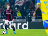 Sam Beukema of Bologna FC during the UEFA Champions League 2024/25 League Phase MD1 match between Bologna FC and FC Shakhtar Donetsk at Stad...