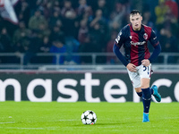 Sam Beukema of Bologna FC during the UEFA Champions League 2024/25 League Phase MD1 match between Bologna FC and FC Shakhtar Donetsk at Stad...