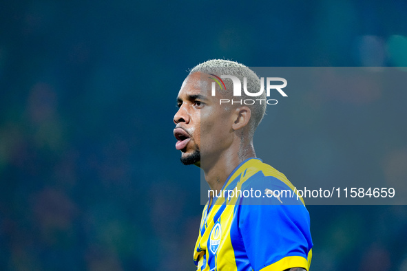 Pedrinho of FC Shakhtar Donetsk looks on during the UEFA Champions League 2024/25 League Phase MD1 match between Bologna FC and FC Shakhtar...