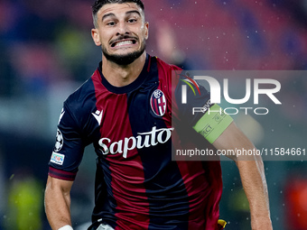 Riccardo Orsolini of Bologna FC during the UEFA Champions League 2024/25 League Phase MD1 match between Bologna FC and FC Shakhtar Donetsk a...