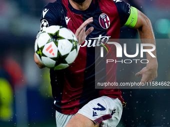 Riccardo Orsolini of Bologna FC during the UEFA Champions League 2024/25 League Phase MD1 match between Bologna FC and FC Shakhtar Donetsk a...