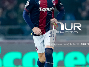 Sam Beukema of Bologna FC during the UEFA Champions League 2024/25 League Phase MD1 match between Bologna FC and FC Shakhtar Donetsk at Stad...