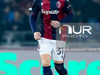 Sam Beukema of Bologna FC during the UEFA Champions League 2024/25 League Phase MD1 match between Bologna FC and FC Shakhtar Donetsk at Stad...