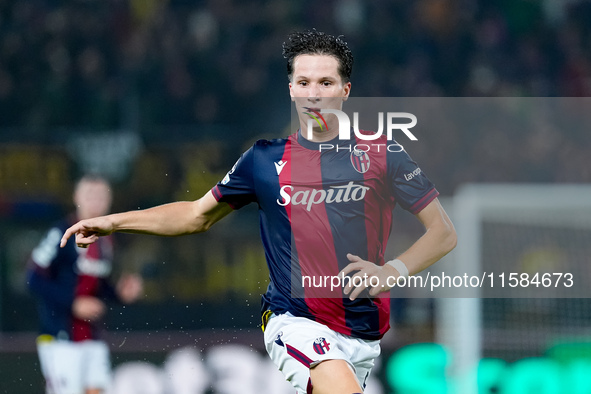 Giovanni Fabbian of Bologna FC looks on during the UEFA Champions League 2024/25 League Phase MD1 match between Bologna FC and FC Shakhtar D...