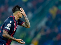 Santiago Castro of Bologna FC looks dejected during the UEFA Champions League 2024/25 League Phase MD1 match between Bologna FC and FC Shakh...