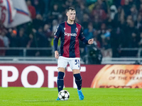 Sam Beukema of Bologna FC during the UEFA Champions League 2024/25 League Phase MD1 match between Bologna FC and FC Shakhtar Donetsk at Stad...