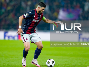 Riccardo Orsolini of Bologna FC during the UEFA Champions League 2024/25 League Phase MD1 match between Bologna FC and FC Shakhtar Donetsk a...