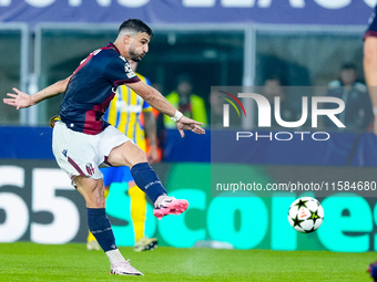 Riccardo Orsolini of Bologna FC during the UEFA Champions League 2024/25 League Phase MD1 match between Bologna FC and FC Shakhtar Donetsk a...