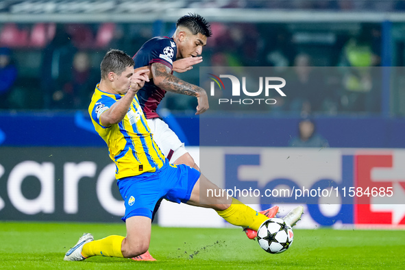 Santiago Castro of Bologna FC during the UEFA Champions League 2024/25 League Phase MD1 match between Bologna FC and FC Shakhtar Donetsk at...