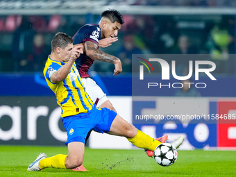 Santiago Castro of Bologna FC during the UEFA Champions League 2024/25 League Phase MD1 match between Bologna FC and FC Shakhtar Donetsk at...