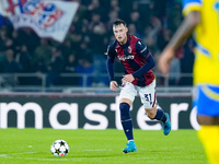 Sam Beukema of Bologna FC during the UEFA Champions League 2024/25 League Phase MD1 match between Bologna FC and FC Shakhtar Donetsk at Stad...