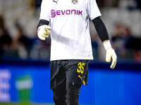 Borussia Dortmund goalkeeper Marcel Lotka during the match between Club Brugge and Borussia Dortmund at the Jan Breydelstadion for the Champ...