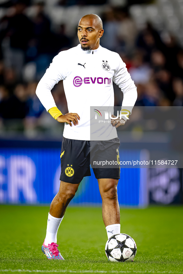 Borussia Dortmund forward Donyell Malen during the match between Club Brugge and Borussia Dortmund at the Jan Breydelstadion for the Champio...