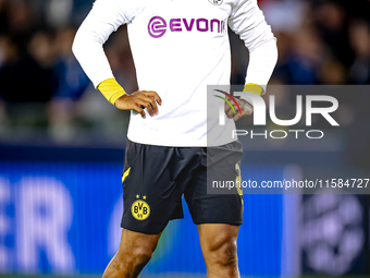 Borussia Dortmund forward Donyell Malen during the match between Club Brugge and Borussia Dortmund at the Jan Breydelstadion for the Champio...