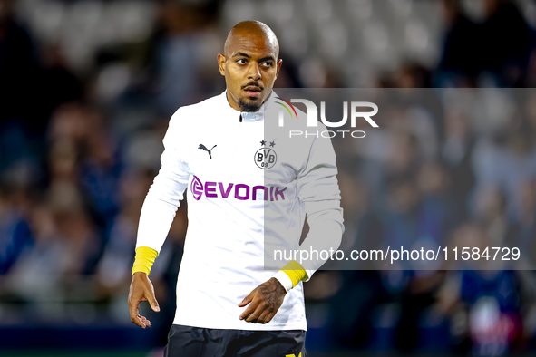 Borussia Dortmund forward Donyell Malen during the match between Club Brugge and Borussia Dortmund at the Jan Breydelstadion for the Champio...