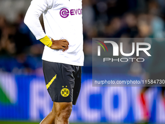 Borussia Dortmund forward Donyell Malen during the match between Club Brugge and Borussia Dortmund at the Jan Breydelstadion for the Champio...