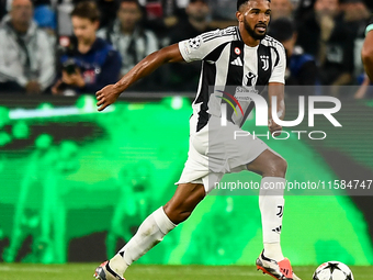 Gleison Bremer of Juventus during the UEFA Champions League 2024/25 League Phase MD1 match between Juventus and PSV Eindhoven at Juventus St...