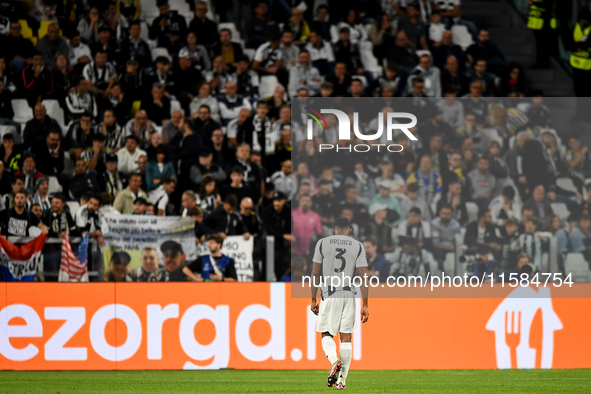 Gleison Bremer of Juventus during the UEFA Champions League 2024/25 League Phase MD1 match between Juventus and PSV Eindhoven at Juventus St...