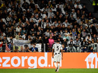 Gleison Bremer of Juventus during the UEFA Champions League 2024/25 League Phase MD1 match between Juventus and PSV Eindhoven at Juventus St...