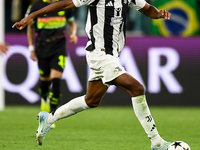 Khephren Thuram of Juventus during the UEFA Champions League 2024/25 League Phase MD1 match between Juventus and PSV Eindhoven at Juventus S...