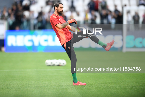 Carlo Pinsioglio of Juventus during the UEFA Champions League 2024/25 League Phase MD1 match between Juventus and PSV Eindhoven at Juventus...