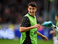 Andrea Cambiaso of Juventus during the UEFA Champions League 2024/25 League Phase MD1 match between Juventus and PSV Eindhoven at Juventus S...