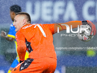 Lukasz Skorupski of Bologna FC during the UEFA Champions League 2024/25 League Phase MD1 match between Bologna FC and FC Shakhtar Donetsk at...