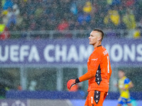 Lukasz Skorupski of Bologna FC during the UEFA Champions League 2024/25 League Phase MD1 match between Bologna FC and FC Shakhtar Donetsk at...