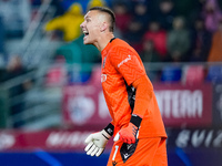 Lukasz Skorupski of Bologna FC yells during the UEFA Champions League 2024/25 League Phase MD1 match between Bologna FC and FC Shakhtar Done...