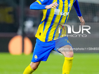 Artem Bondarenko of FC Shakhtar Donetsk during the UEFA Champions League 2024/25 League Phase MD1 match between Bologna FC and FC Shakhtar D...