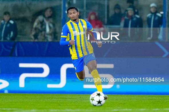 Newerton of FC Shakhtar Donetsk during the UEFA Champions League 2024/25 League Phase MD1 match between Bologna FC and FC Shakhtar Donetsk a...