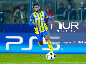 Newerton of FC Shakhtar Donetsk during the UEFA Champions League 2024/25 League Phase MD1 match between Bologna FC and FC Shakhtar Donetsk a...