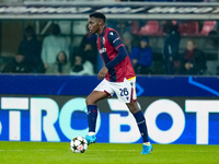 Jhon Lucumi of Bologna FC during the UEFA Champions League 2024/25 League Phase MD1 match between Bologna FC and FC Shakhtar Donetsk at Stad...